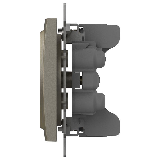 Розетка двойная без заземления, без рамки Elbi Eleсtriс Zena Vega 609-011400-908