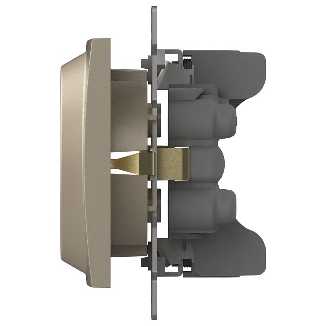 Розетка двойная с заземлением, без рамки Elbi Eleсtriс Zena Vega 609-012500-907