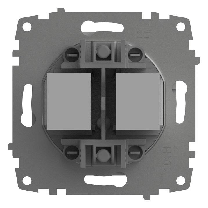 Розетка двойная RJ-12 и Ethernet RJ-45, без рамки Elbi Eleсtriс Zena Vega 609-015600-249