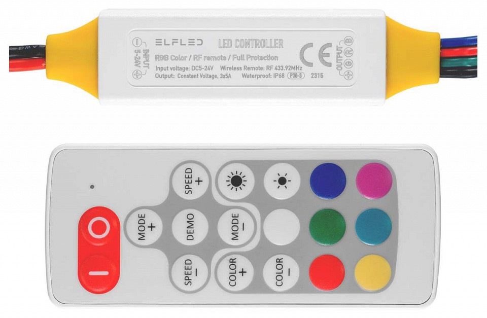Контроллер-регулятор цвета RGB ELFLED  ELFLED-RGBcontrP30