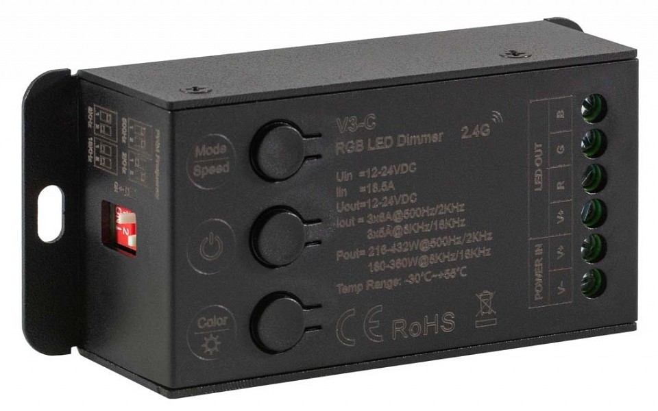 Контроллер-регулятор цвета RGB ELFLED  ELFLED-RGBcontrV3-С