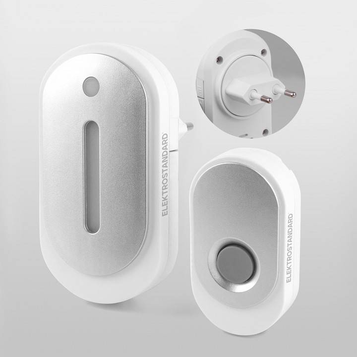Звонок беспроводной Elektrostandard DBQ28 белый/серебро a056382