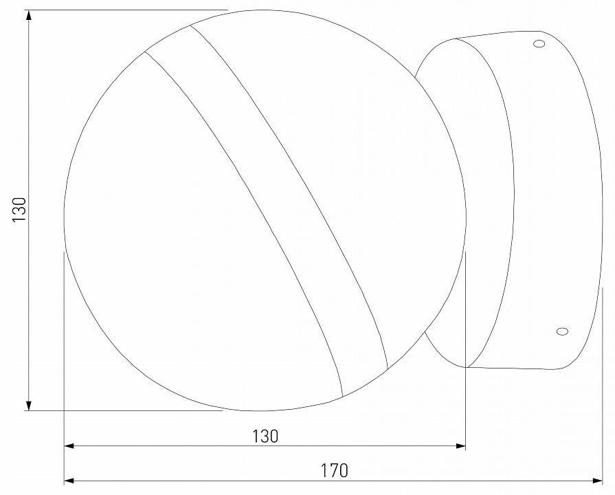 Светильник на штанге Elektrostandard Globo белый a060876