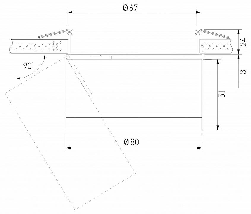 Встраиваемый светильник Elektrostandard Stark a062932