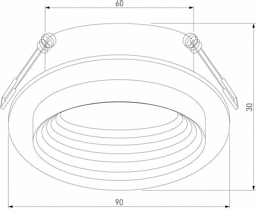 Встраиваемый светильник Elektrostandard Senso a064250