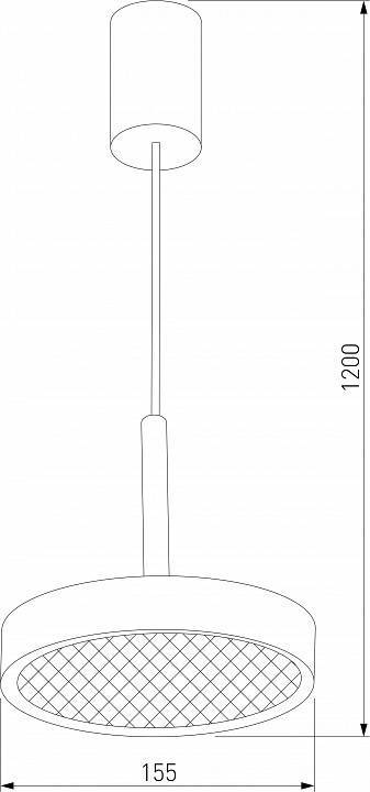 Подвесной светильник Elektrostandard Plate a065412