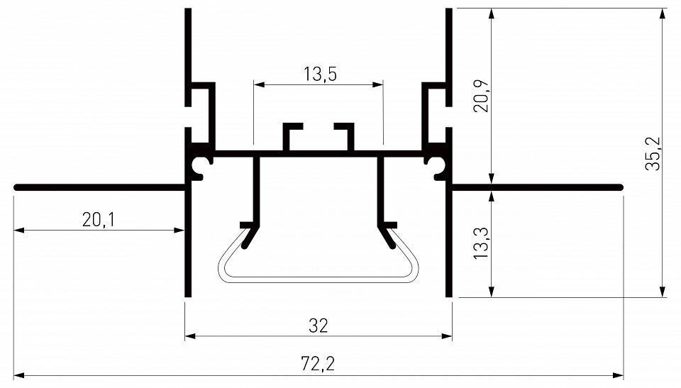 Короб встраиваемый Elektrostandard LL-2-ALP023 a066624