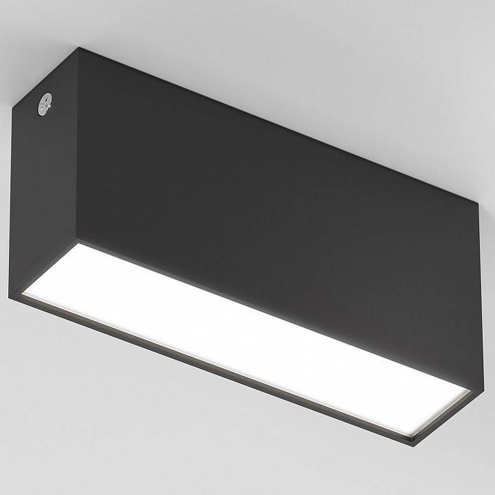 Светильник накладной Elektrostandard Block черный/хром a066997