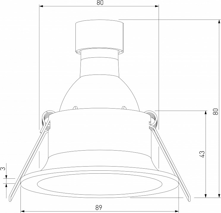 Встраиваемый светильник Elektrostandard Andi a067713