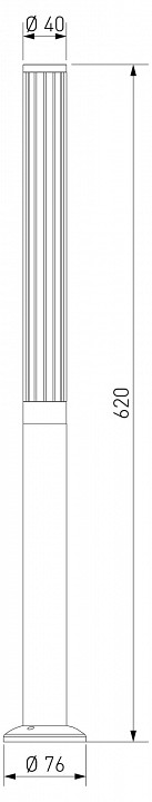 Наземный высокий светильник Elektrostandard Peak 35196/F