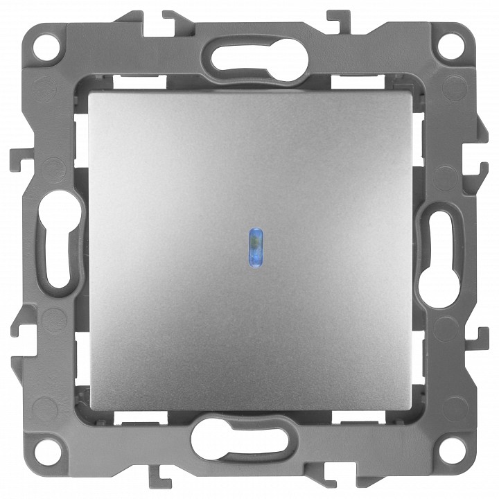 Выключатель одноклавишный с подсветкой без рамки Эра Эра 12 12-1102-03