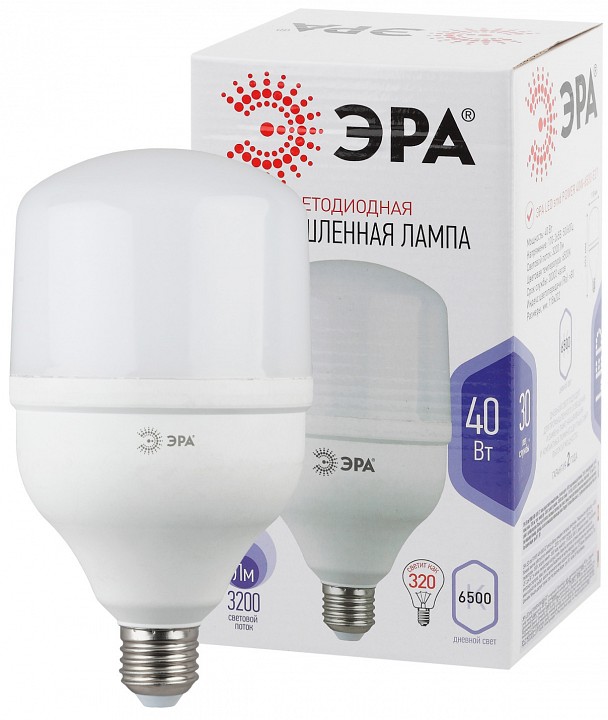 Лампа светодиодная Эра Стандарт LED POWER T120-40W-6500-E27