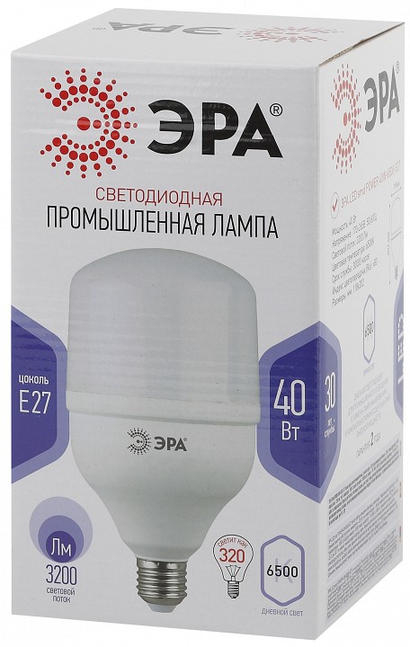 Лампа светодиодная Эра Стандарт LED POWER T120-40W-6500-E27