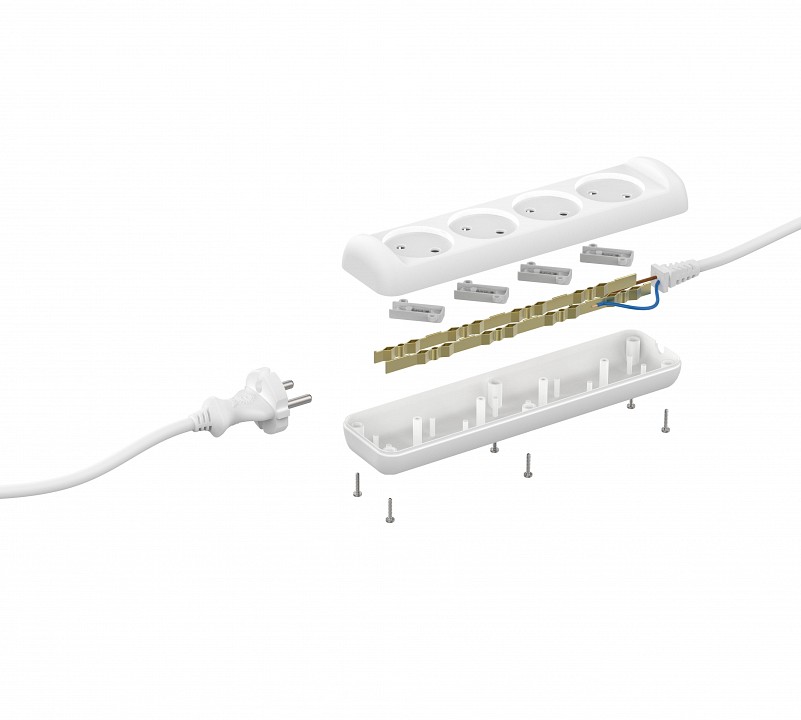 Удлинитель Эра  U-4-3m-2x1