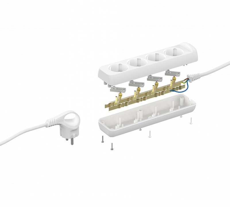 Удлинитель Эра  U-4e-3m-3x1