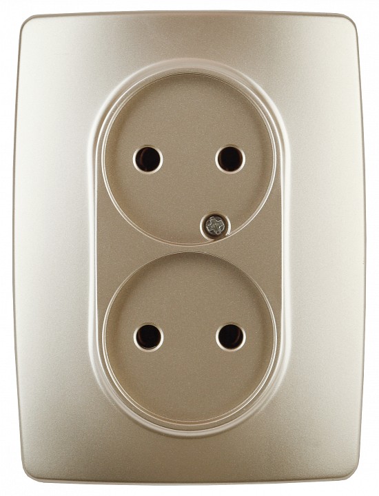 Розетка двойная без заземления Эра Эра 12 12-2107-04