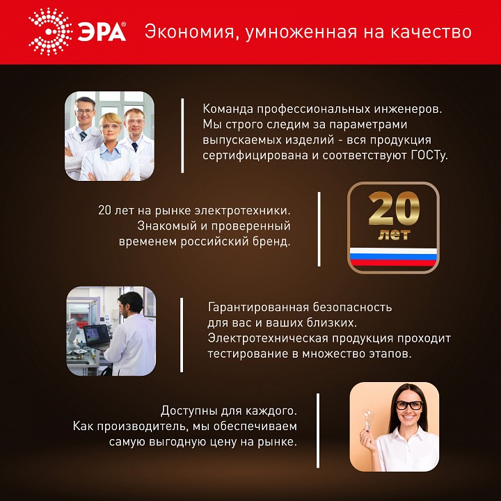 Лампа светодиодная Эра Стандарт LED A65-19W-840-E27