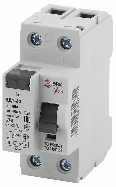 Устройство защитного отключения 2P Эра ВД1-63 NO-902-55
