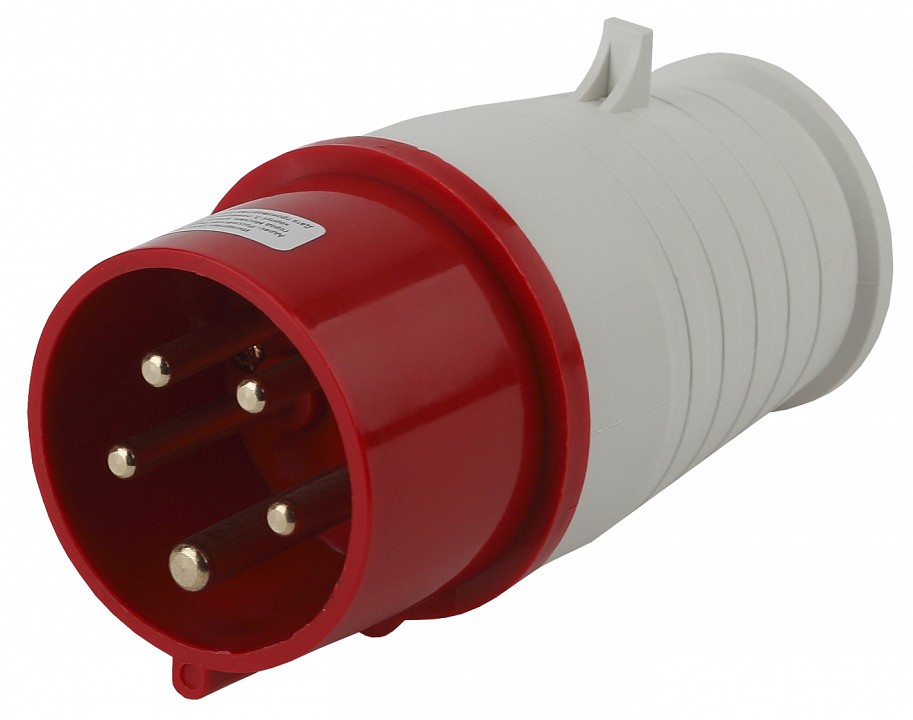 Вилка прямая 3P+PE+N Эра  V-16-3P-PE-N-IP44