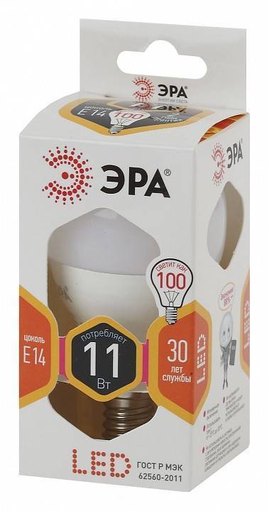 Лампа светодиодная ЭРА STD E14 11 Вт 2700 K Б0032986