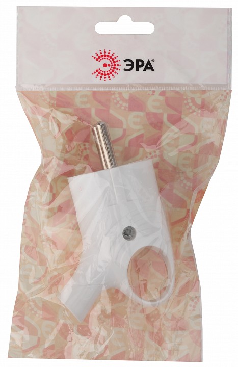 Вилка угловая с заземлением Эра  Vx4-W