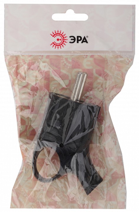 Вилка угловая с заземлением Эра  Vx4-B