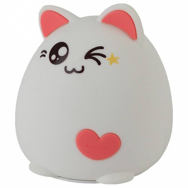 Настольная лампа-ночник Эра NLED-413 1 Вт розовый NLED-413-1W-P