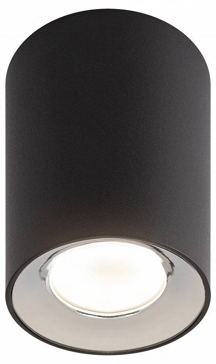 Светильник накладной ЭРА OL1 GU10 BK/CH черный/хром Б0041502