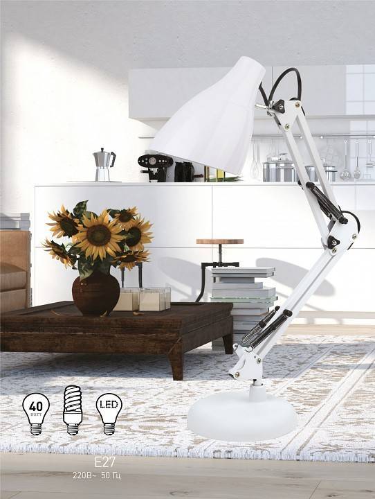 Настольная лампа ЭРА N-123 E27 Б0047196