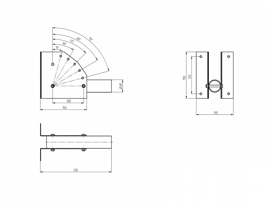 Основание на штанге Эра  SPP-AC2-0-230-060