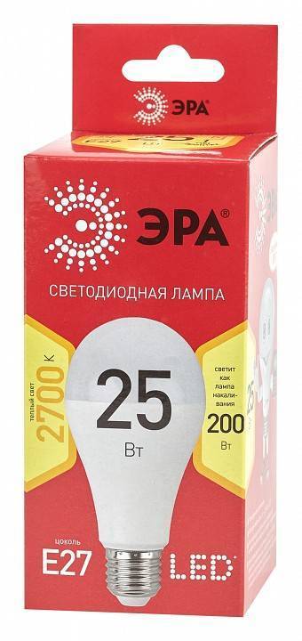 Лампа светодиодная ЭРА ЭКО E27 25 Вт 2700 К Б0048009