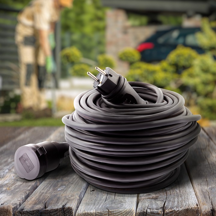 Удлинитель Эра  UPx-1e-3x1,5-30m-IP44(KG)