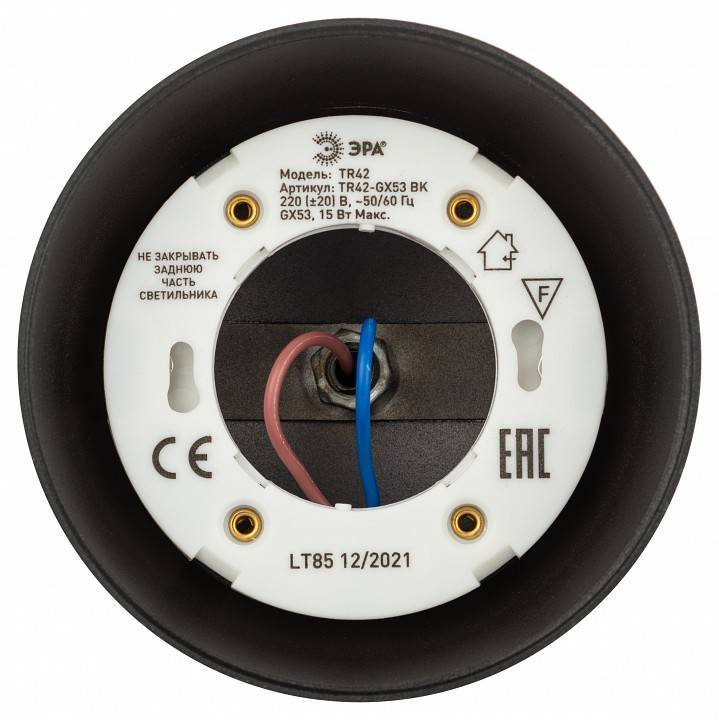 Светильник на штанге Эра  TR42-GX53 BK