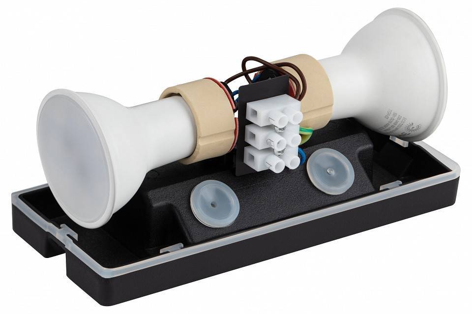 Светильник накладной ЭРА WL38 черный Б0054410