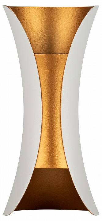 Светильник накладной ЭРА WL42 белый с золотом Б0054421