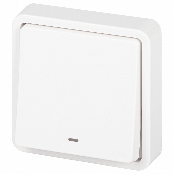 Выключатель одноклавишный с подсветкой Эра Эра Эксперт 11-1522-01