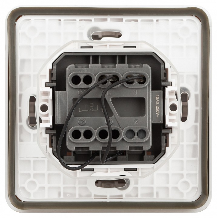 Выключатель одноклавишный с подсветкой Эра Эра Эксперт 11-1522-01