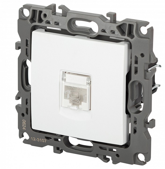 Розетка Ethernet RJ-45 без рамки Эра Эра 12 12-3107-01М
