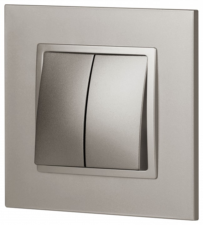 Переключатель перекрестный двухклавишный без рамки Эра Эра Elegance 14-1112-16