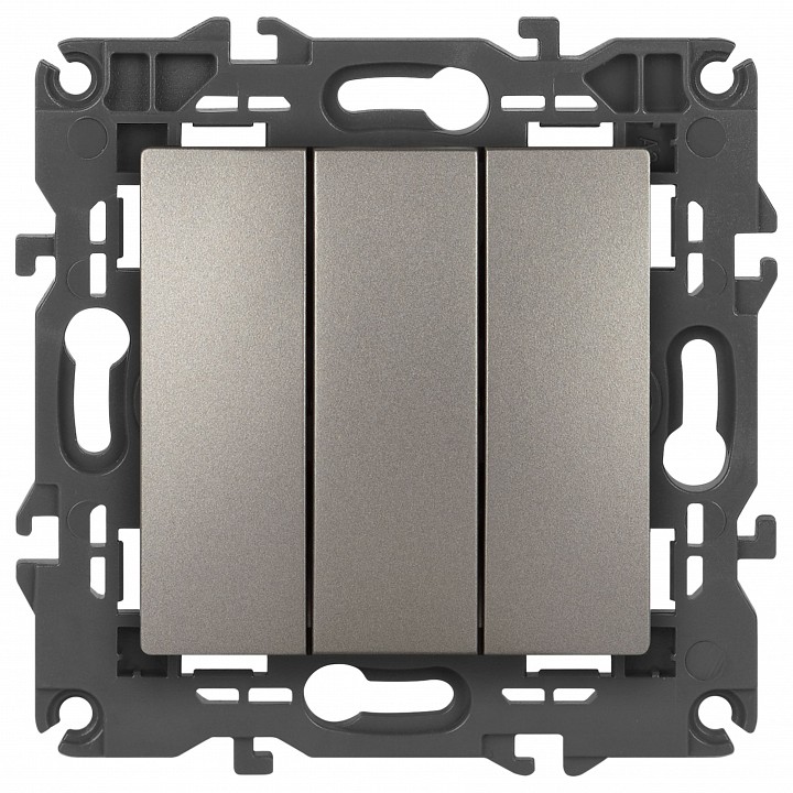 Выключатель трехклавишный без рамки Эра Эра Elegance 14-1107-16