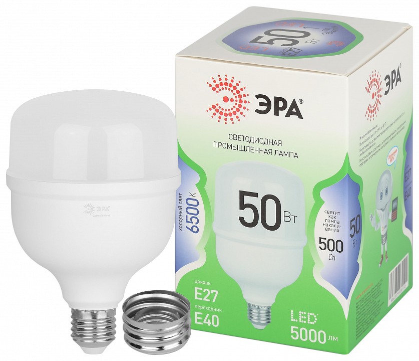 Лампа светодиодная Эра Green Line LED POWER T100-50W-865-E27/E40 GL