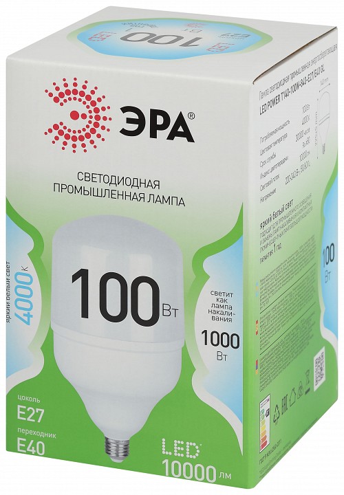 Лампа светодиодная Эра Green Line LED POWER T140-100W-840-E27/E40 GL
