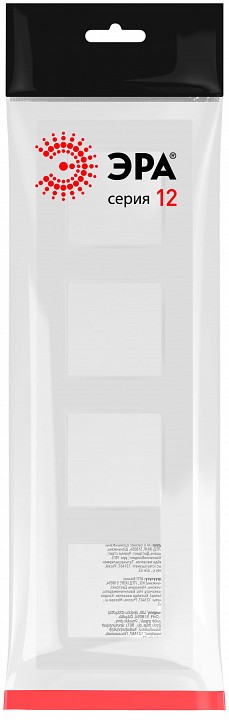 Рамка на 4 поста Эра Эра 12 12-5204-01М