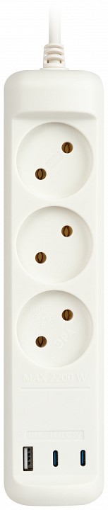 Удлинитель Эра  U-3-3m-USB-W
