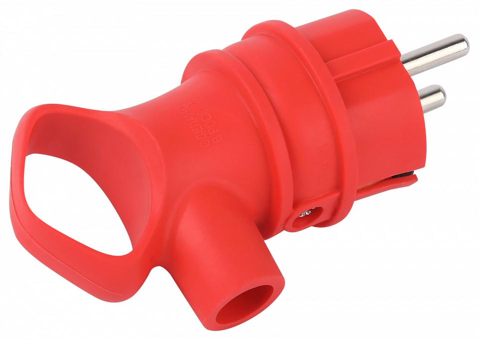 Вилка угловая с заземлением ЭРА VX12-R-IP44 IP44 VX12-R-IP44