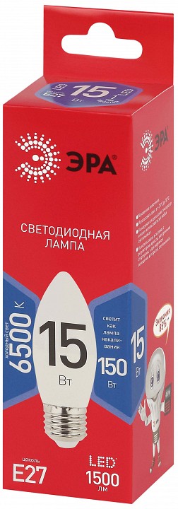 Лампа светодиодная Эра  LED B35-15W-865-E27 R