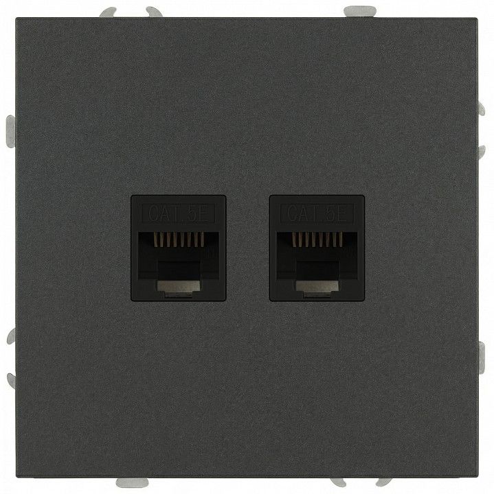 Розетка двойная Ethernet RJ-45 без рамки Эра Galaxy Б0070766