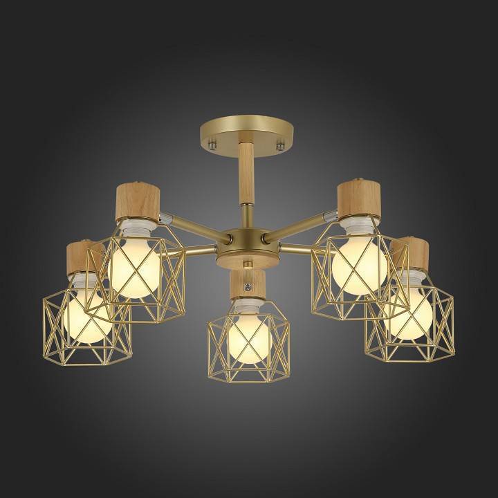 Люстра на штанге EVOLUCE Stelitto 5 ламп SLE110402-05