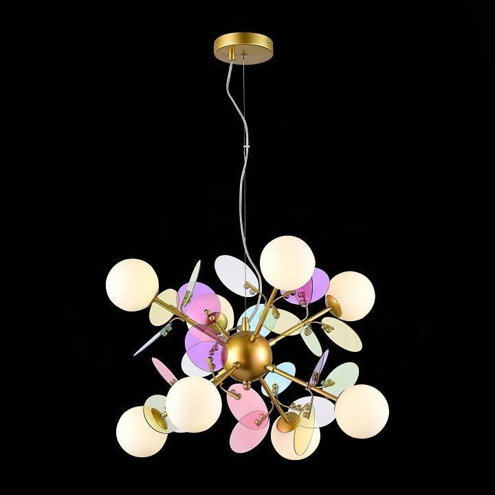 Подвесная люстра EVOLUCE Vola 8 ламп SLE2502-203-08