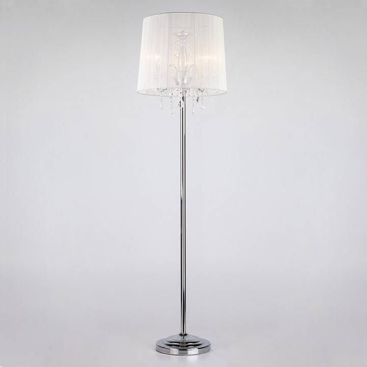 Торшер Eurosvet Allata 2045/3F хром/белый  торшер